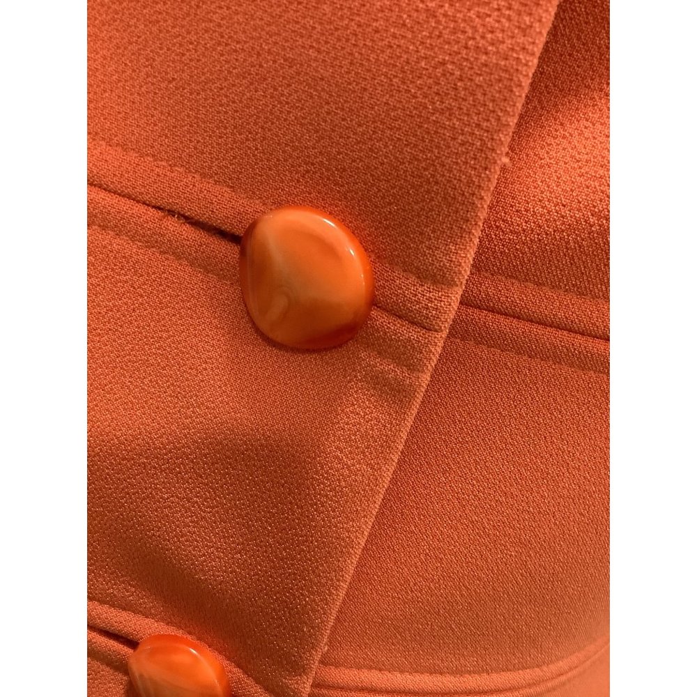 Melba Collection Orange Blazer View 5